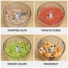 Manual Food Processor Vegetable Chopper 2.3 Cup Small Mini Hand
