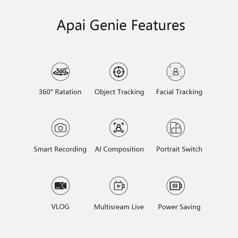 Smart Auto Tracking Holder 360 Degrees Rotation Smart Selfie Stick