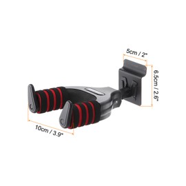 sourcing map 2pcs Guitar Hanger Wall Mount, Auto Lock Guitar Soft Hook Guitar Wall Hanger Stand Holder for Guitar Audio Acoustic Electric Guitar Bass