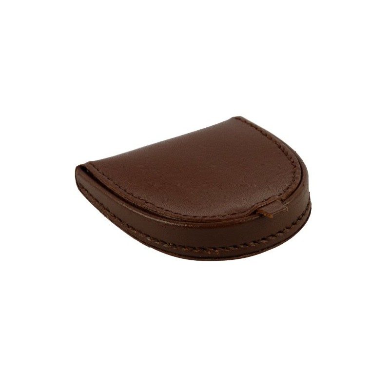 Classic Leather Change Tray Purse (Tan)