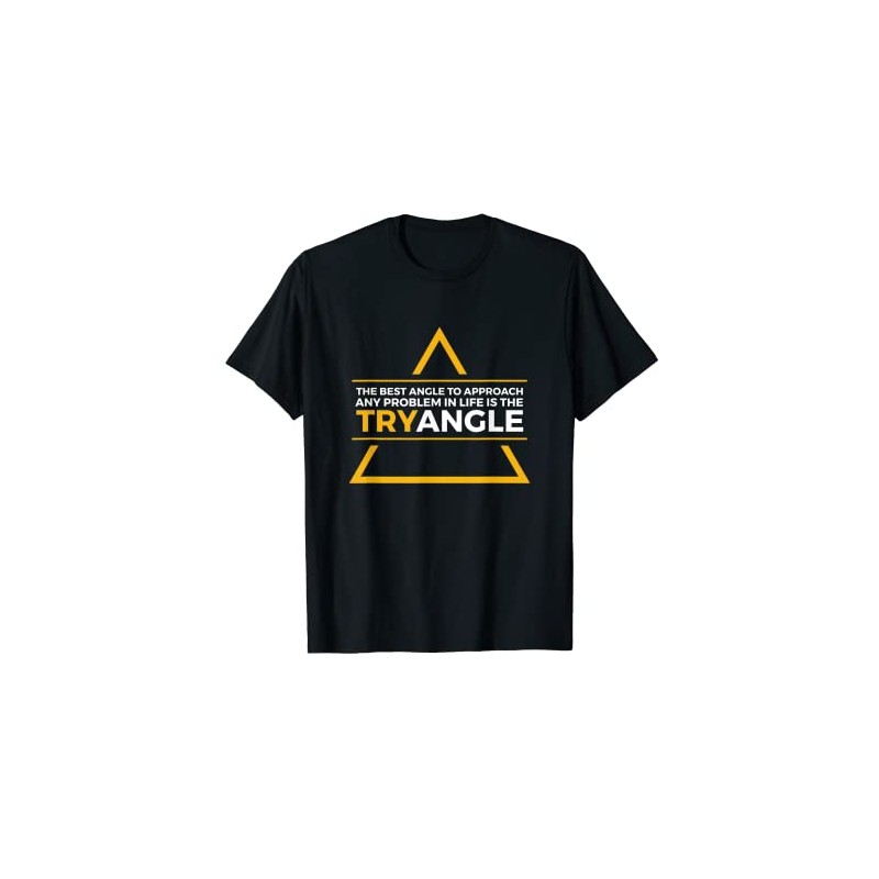 Solve Problems With TRYangle Motivational Math T-Shirt