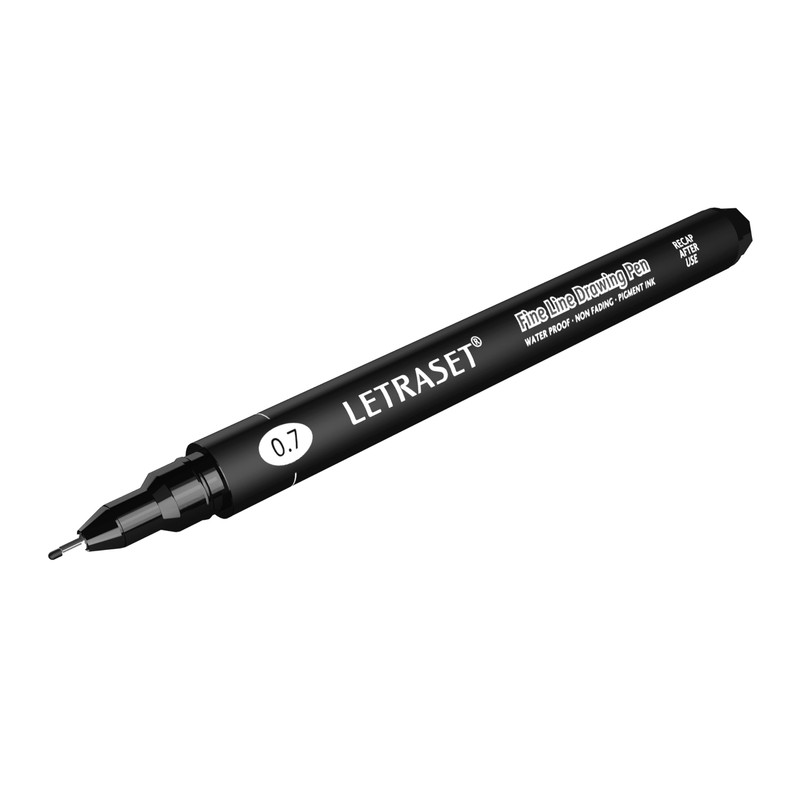 Letraset 0.7 mm Fine Line Drawing Marker Pen (Pack of