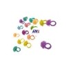 100 Anillos Erizo Juguete Niña Suelto 3cm Multicolor