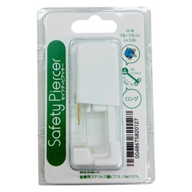 Safety Piercer, Gold, 0.1 inch (3 mm), Blue Zircon 5M112YL