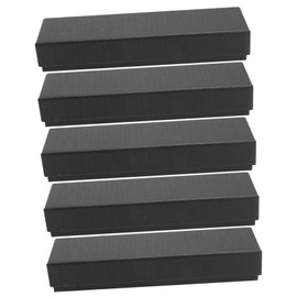 OHPHCALL 5pcs Student Pen Case Rectangular Stationery Gift Box with Fountain Pen Fixing Sponge Lightweight Paper Pencil Storage Organizer for School and Office Use