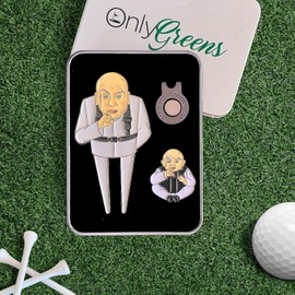 OG Golf Divot/Pitch Repair Tool and Ball Marker Set - Dr. Evil & Clone Caddy