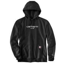 Carhartt Men's Force Relaxed Fit Lightweight Logo Graphic Sweatshirt, Black, 3X-Large