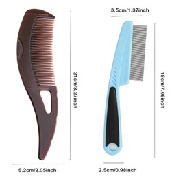 ATOPNIER 3pcs Scalp Comb for Dandruff,Hollow Tooth Lice Comb,Scalp Comb Dandruff Removal,Hollow Tooth Comb for Better Hair Quality for Women Men