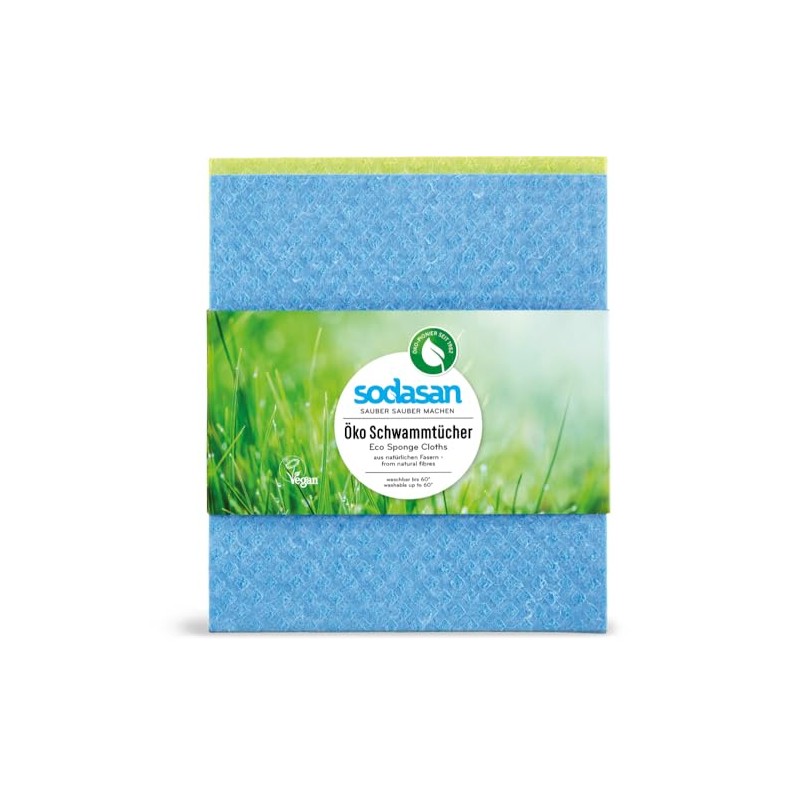 Sodasan Organic Eco Sponge Cloths (Pack of 2)