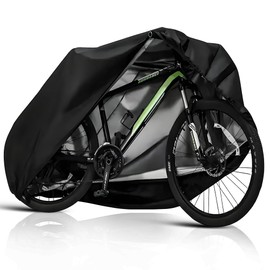 Waterproof Bike Cover Heavy Duty Oxford Bicycle Cover with Double Stitching, XL for 1-3 Bikes Protection from UV Rain Snow Dust for Mountain Road Electric Bike Hybrid Outdoor