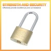 PATIKIL Stainless Steel Padlocks 4.2", 1 Pcs Keyed Different Long