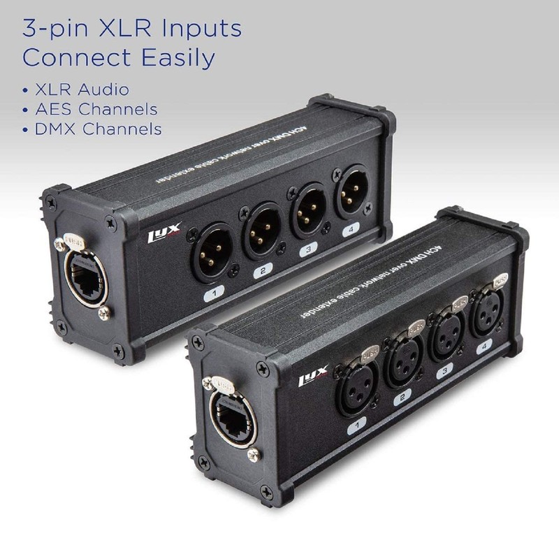 LyxPro 4 Channel 3 Pin Multi Network XLR Cable Breakout