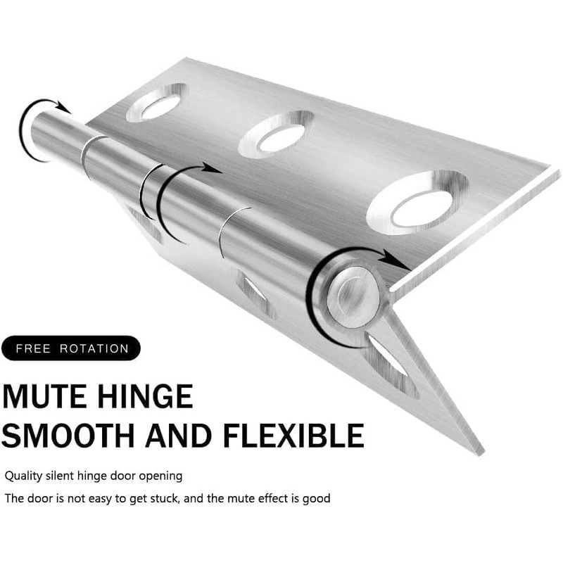 20Pcs Stainless Steel Folding Hinge 2 inch Door and Window