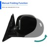 Spec-D Tuning Glossy Black Power Side Mirrors Compatible with 1994-2001