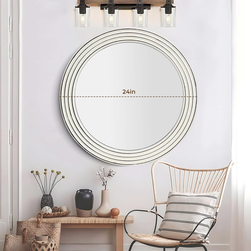 HCODCIBA Wall Mirrors White and Stylish Suitable for Office Living