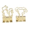 100Pcs Binder Clips Cute Animal Shaped Handle Sturdy Metal Multi