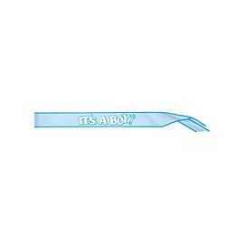 Beistle Baby Shower Sash, 33" x 4", Light Blue/Blue/White