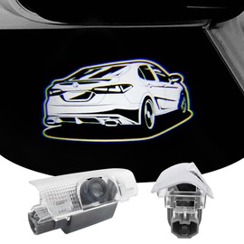 akarin 2 PCS LED Car Door Logo Lights Compatible for Camry XV70 June 2017 - April 2024 Courtesy Projector Laser Welcome Light Puddle Lamp Easy Installation Car Accessories (2021)