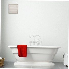 TEHAUX Louvered Outdoor Dryer Vent Cover with Fine Mesh Screen Durable Vent for Duct Keeps Out Birds Mice and Debris Easy Installation for Ventilation Systems