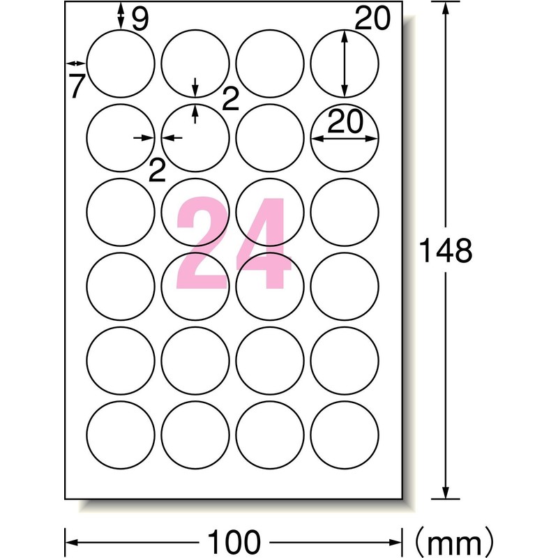 A-One 00804861 Round Shape That Can Be Written or Printed