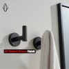 JQK Bathroom Towel Hook Oil Rubbed Bronze, 304 Stainless Steel