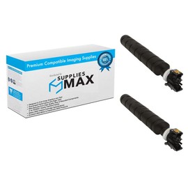 SuppliesMAX Compatible Replacement for Kyocera Mita TASKalfa 2552CI/TASKalfa 2553CI Black Toner Cartridge (2/PK-20000 Page Yield) (1T02L70NL0_2PK)