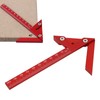 Center Gauge 105mm 45° 90° Aluminum Alloy Line Ruler Measuring