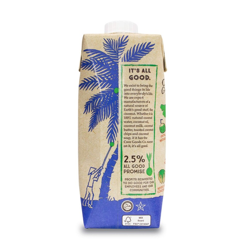 CocoGoodsCo Vietnam Single-Origin 100% Natural Coconut Water, Non-GMO, Never from