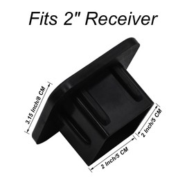 Tnomchey Dog Paw Hitch Plug Cover White Cat Paw Print Pets Cute Doggy Footprint 2 Inch Tow Hitch Cover Tube Cover Plug Cap Rubber Compatible with Most Auto Cars Trucks for 2 Inch Receivers