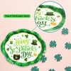 Fancy Land 30 Pcs St Patrick’s day Oval Paper Plates
