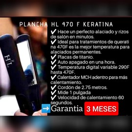 Horacio Lares Titanium Pro Plancha para el Pelo 480F Digital (HL-470F)