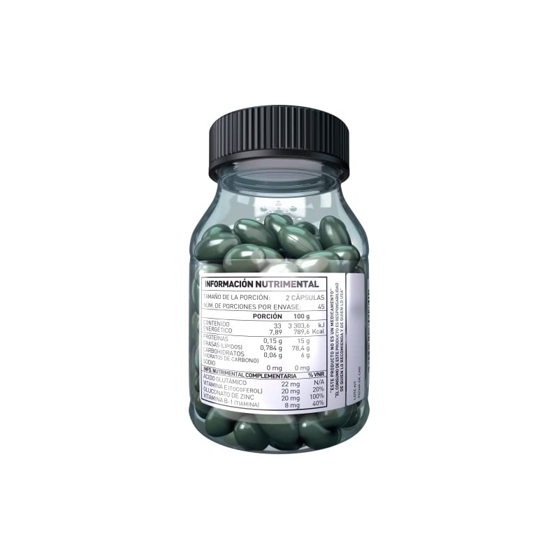 Essential Nutrition Brain Ácido Glutámico 80 cápsulas de 500 mg