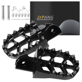 Upgraded Electric Dirt Bike Foot Pegs, Anti-Slip CNC Pedals Rests For Surron Light Bee X and S/CRF250F 19-24/CRF150F CRF230F 03-19/KDX200 83-94/E Ride Pro S SS SR/XR150L 15-24 (Black)