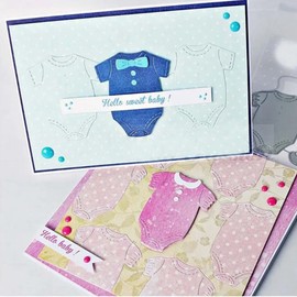 Baby Clothes Dies Metal Die Cuts, Baby Clothes Metal Cutting Dies Cut Stencils for DIY Scrapbooking Cards Photo Album Decorative Embossing Paper Dies for Scrapbooking Card Making