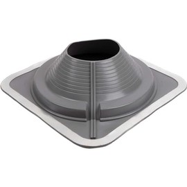 #8 (7" to 13") DEKTITE Square Base Combo Pipe Flashing Boot: Gray EPDM Square Base Flexible Pipe Flashing Dektite (DC108GC)