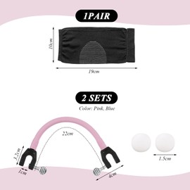 HDGSAFD Pack of 2 snowboard connectors and 1 pair of elastic warm knee pads, snowboard holder, snowboard accessories, ski items.