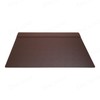 Dacasso 34" x 20" Chocolate Brown Leather Desk Pad with