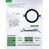 zouzai 12 Pack 6 Inch Black 5CCT Reset LED Recessed
