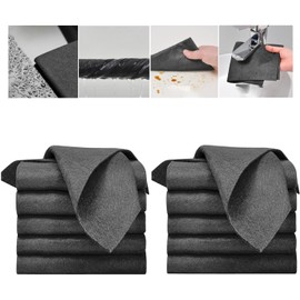 10pcs Thickened Magic Cleaning Cloth, Magic Cleaning Glass Cloth, Streak Free Reusable Microfiber Rag for Car, Window, Mirror, Kitchen (30x30cm)
