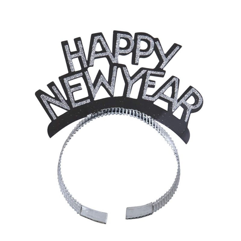 BinaryABC Happy New Year Headband Tiara,New Years Party Favor,New Years