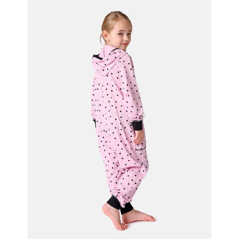 Merry Style MS10-223 Girls' Romper, Sleeping Suit with Hood, Pink