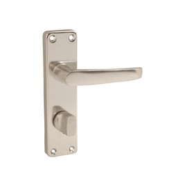 VIBE Stafford Bathroom Privacy Set on Polished Anodised Aluminium Door Handle Stafford Bathroom Privacy Set on Polished Anodised Aluminium for Internal Doors