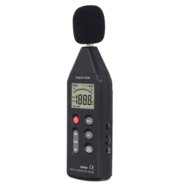 Noise Tester Sound Level Meter High Accuracy Large LCD Screen