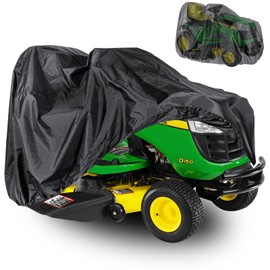 LP93917 Riding Lawn Mower Cover For John Deere 100-X300 Series Tractors 330D Oxford Fabric Waterproof Tractor Cover, All-season Protection, For John Deere Lawn Mower Cover
