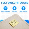 OWLKELA 36 x 24 inch Felt Bulletin Board, Self-Adhesive Pin