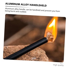 SUPVOX 2sets Outdoor Fire Starter Survival Tool Ropes Aluminum Alloy Handle Windproof Igniter 3pcs*2