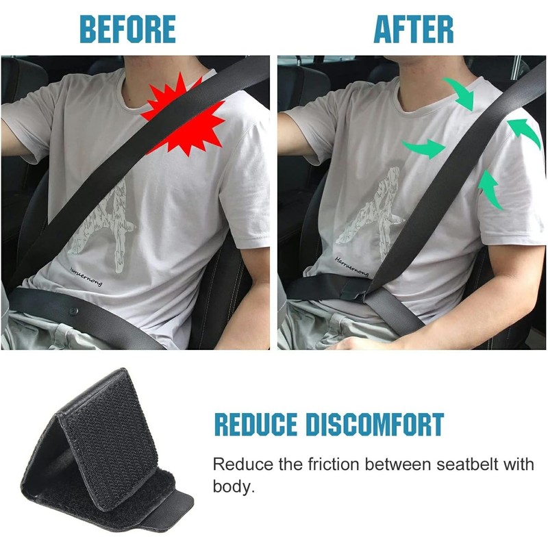 2PCS Seatbelt Adjuster Seat Belt Clip for Adults Universal Comfort