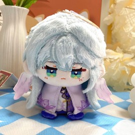 CALEMBOU Anime Plush Keychain, 4" Cute Chibi Plush Figure Key Chain Charms for Backpack, Kafka Robin Sunday Plush Gift for HSR Fans (Robin)