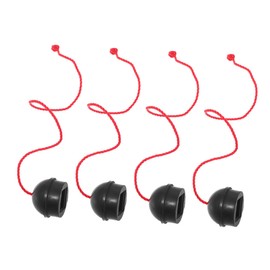 KOMBIUDA 4pcs Portable Pool Cue Chalk Holders Rubber Snooker Chalk Holders Protective Case Billiard Supply for Players Keeps Secure and Organized