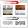 ZY PLUM Emergency Fire Blanket Wall Hooks，Waterproof Stainless Steel Adhesive